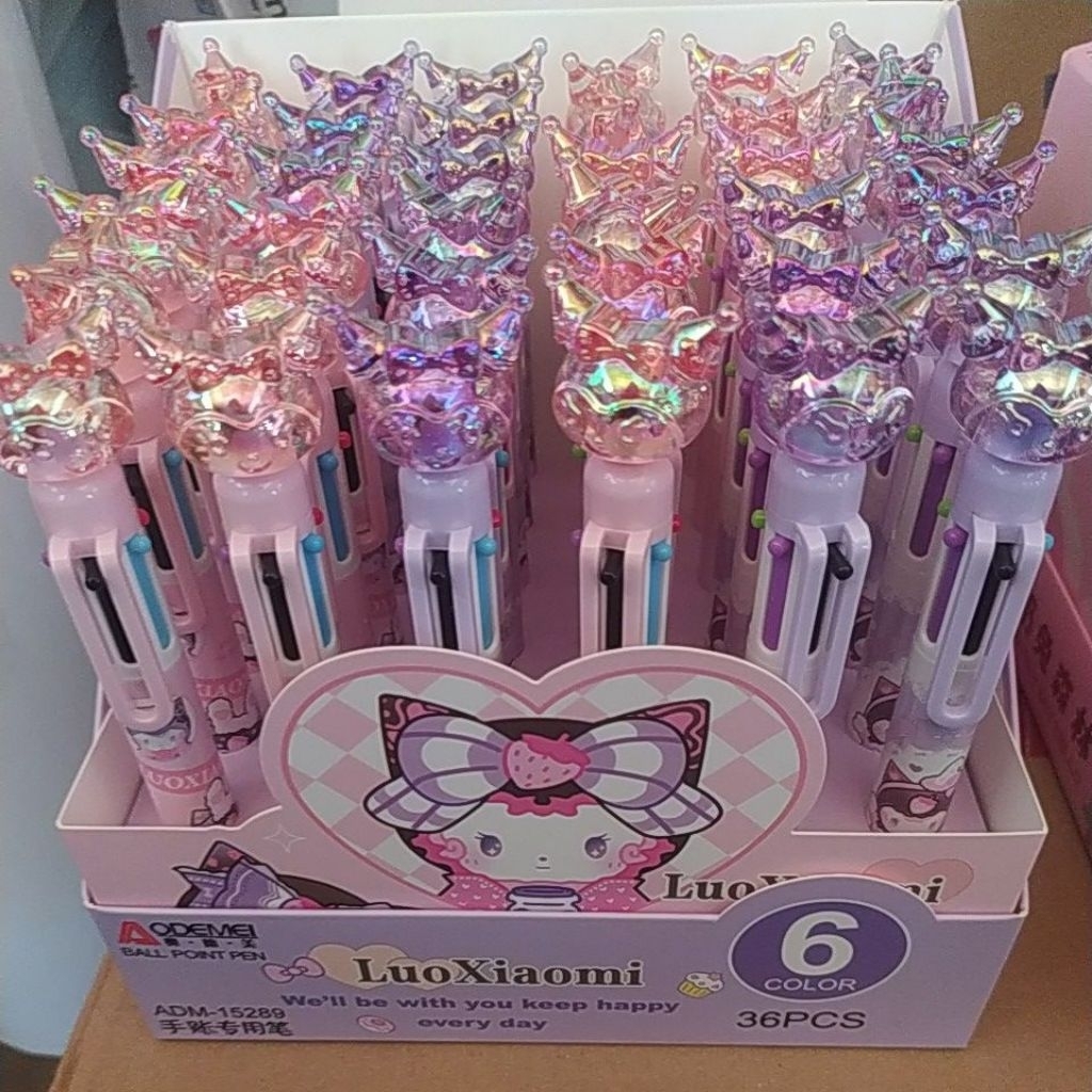 

pen/Bolpoint Fancy Cetek 6 warna