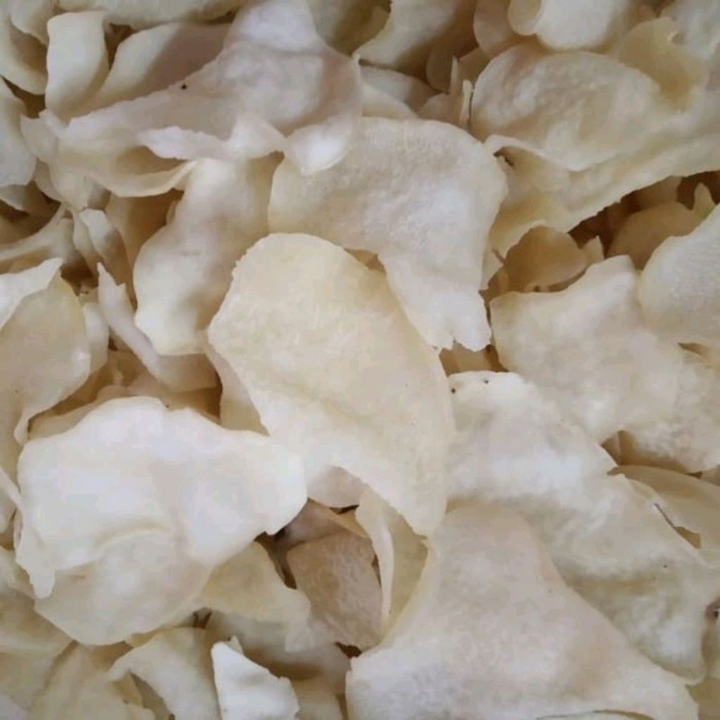 

1 kg Krupuk gadung ukuran BISA BELI BANYAK UKURAN TANGGUNG / BESAR mentah