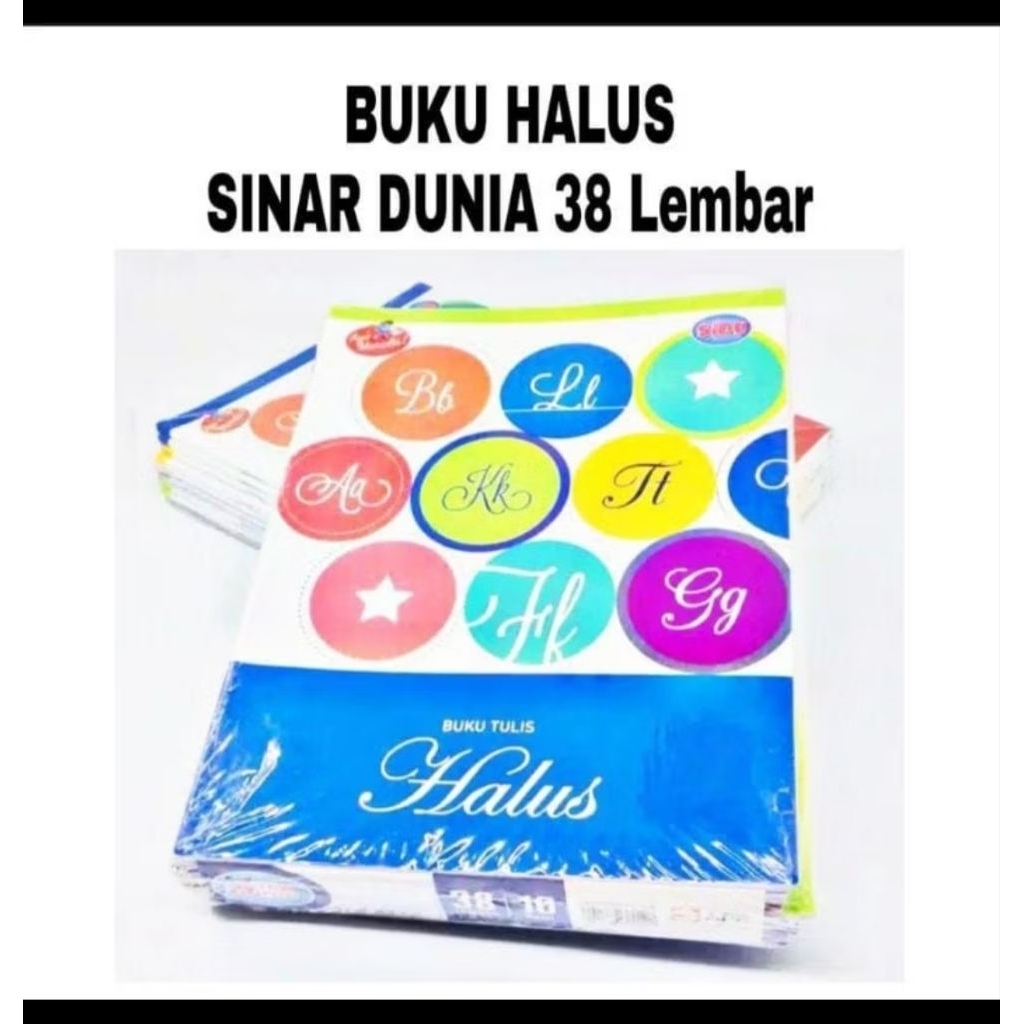 

buku tulis halus sidu isi 38lembar 1pak isi 10 buku