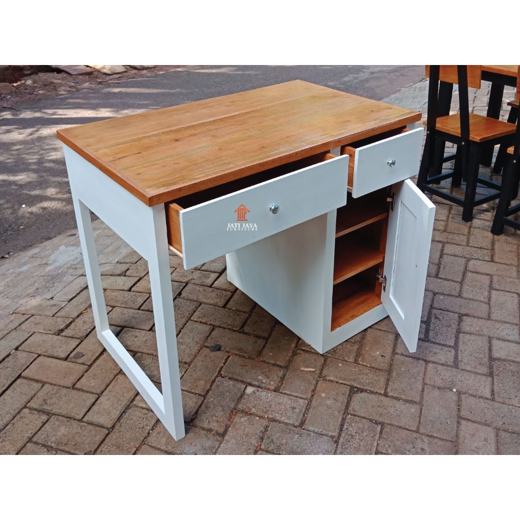 Meja Kerja Minimalis / Meja Belajar Minimalis / Meja Kerja Kayu