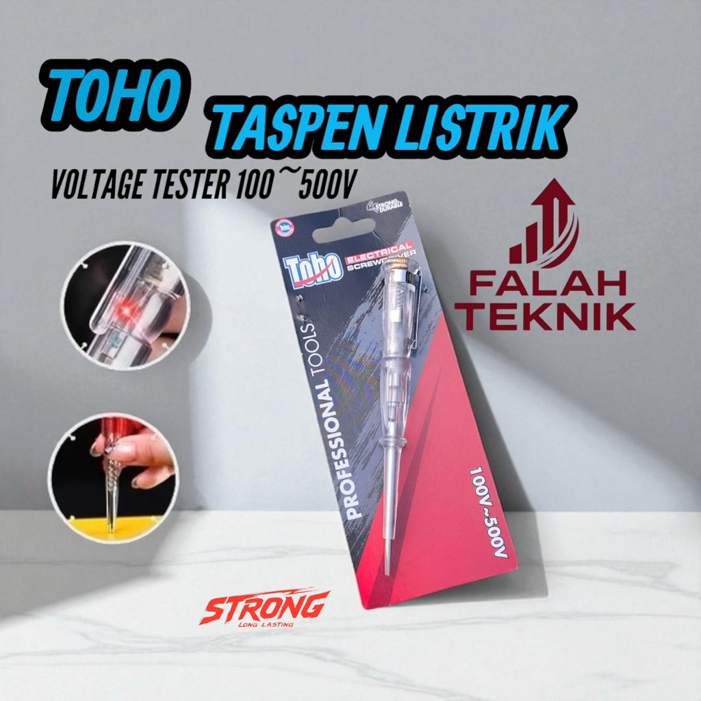 Obeng Tespen Listrik Toho 100 - 500V Test Pen