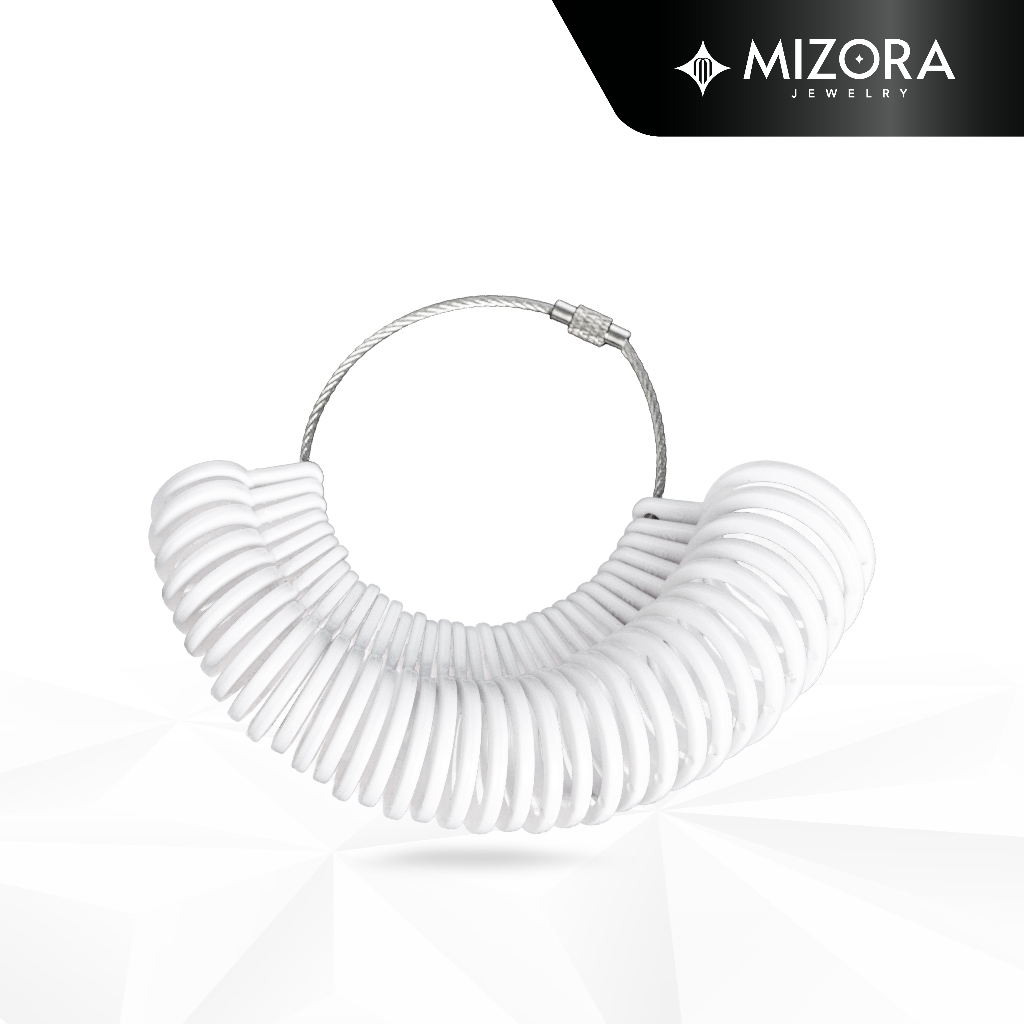 Mizora Jewelry Ring Sizer - Alat Ukur Cincin Pengukur Jari - Ring Ukuran Cincin