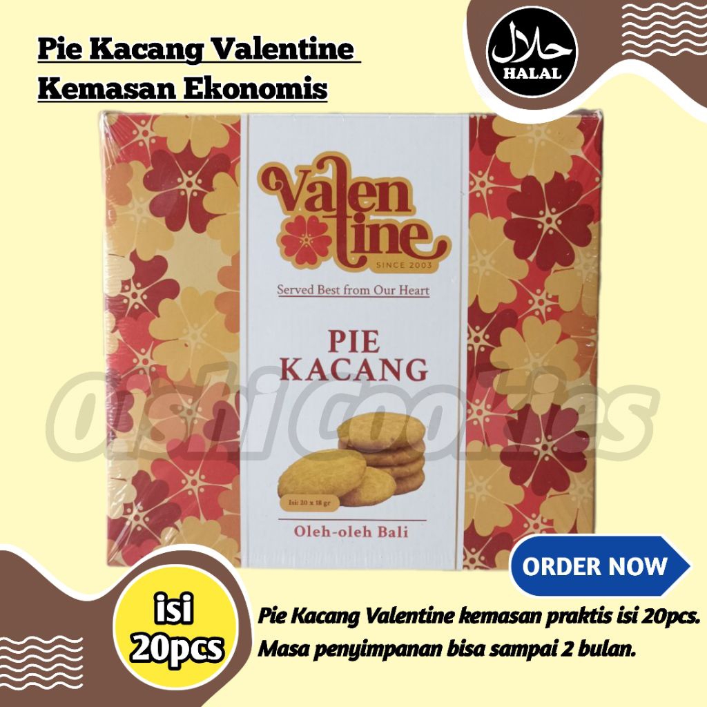 

Kacang Bali (Pie Kacang Valentine)Kemasan Ekonomis isi 20pcs