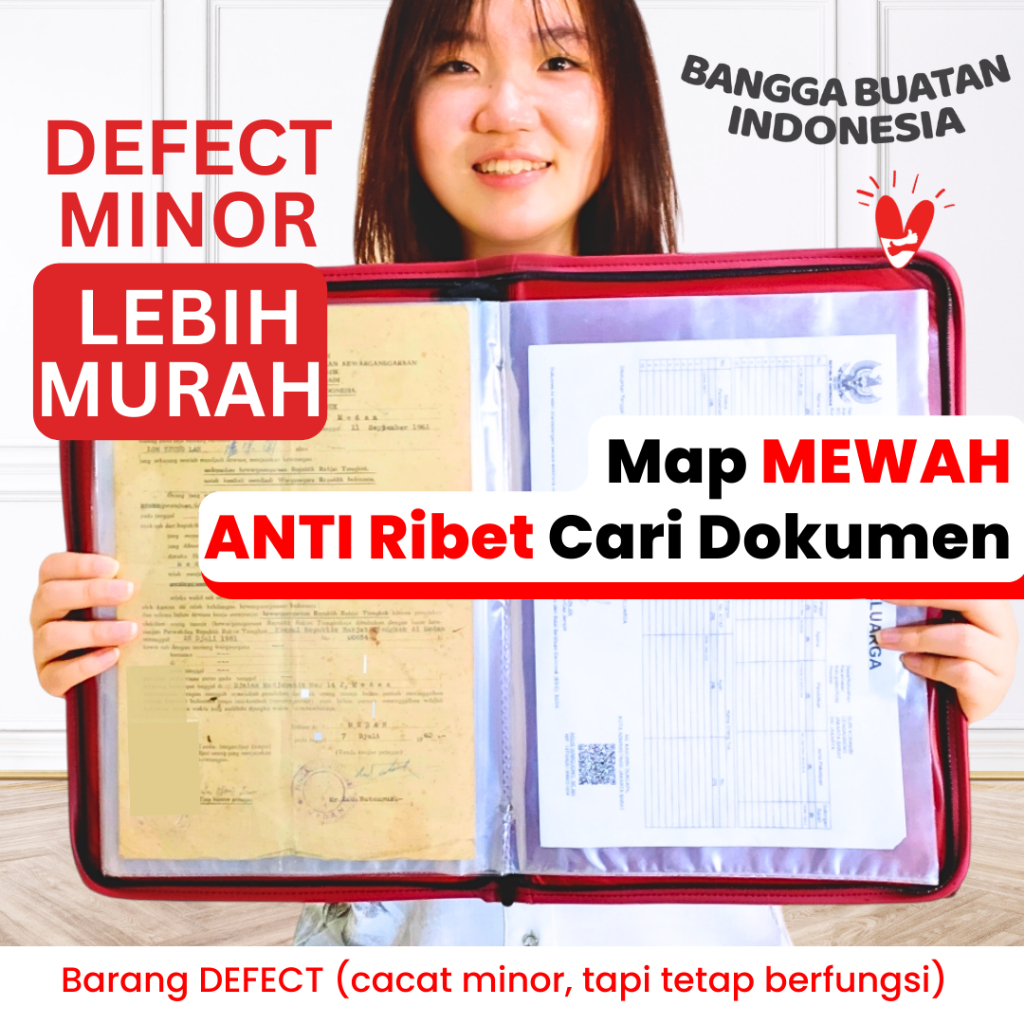 

[Cacat Minor] Map Ijazah Dokumen Keeper RESLETING ANTI AIR Document Clear Holder Plastik Berkas File
