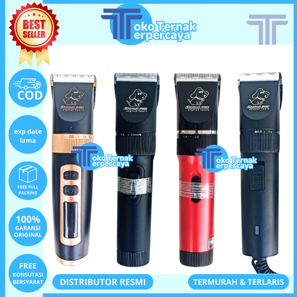 Alat Cukur Hewan BAORUN - Mesin Cukur Bulu Domba Kambing Anjing Kucing - Cukuran Hewan Elektrik