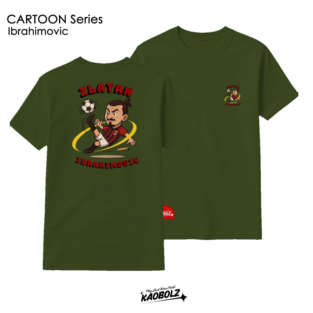 Kaos Bola - Ibrahimovic Bicycle Kick Army | Zlatan Ibrahimovic | Baju Bola Bukan Jersey