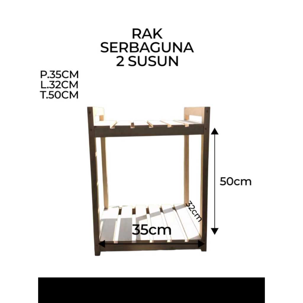 Rak Rice Cooker dan Dispenser Rak susun 3 Serbaguna