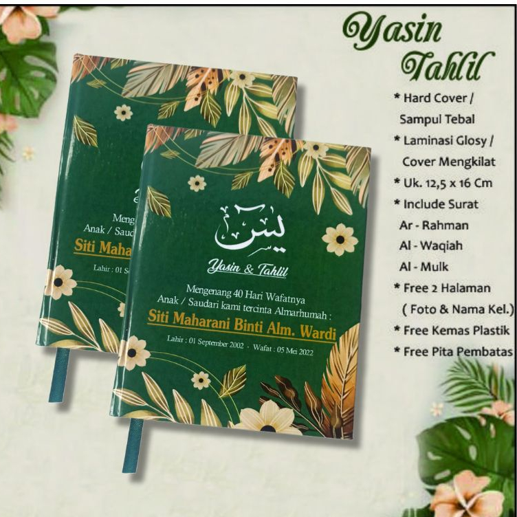 Buku yasin hardcover 128halaman Hvs