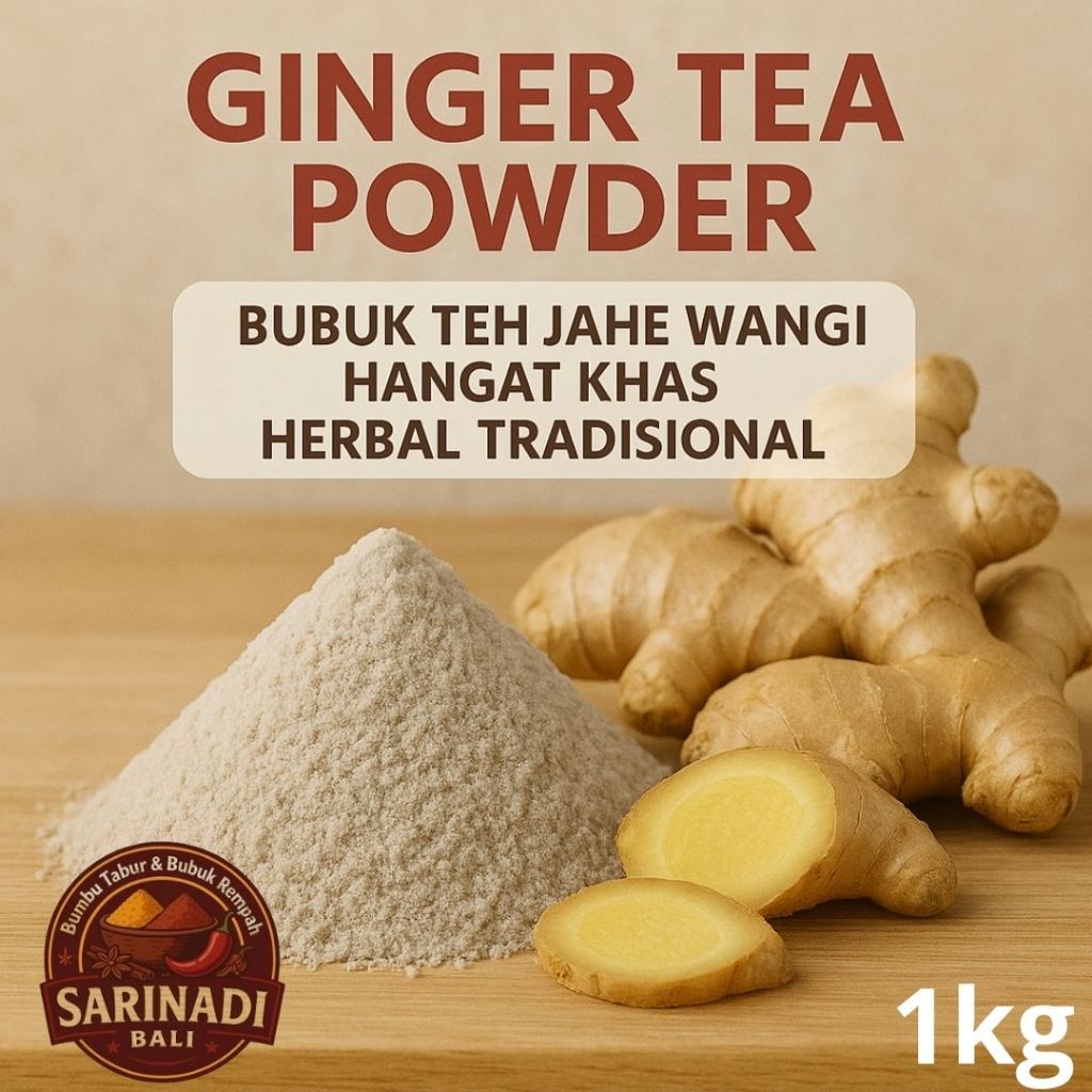 

Ginger Tea Powder 1Kg Kiloan Bubuk Teh Jahe Wangi Hangat Khas Herbal Tradisional
