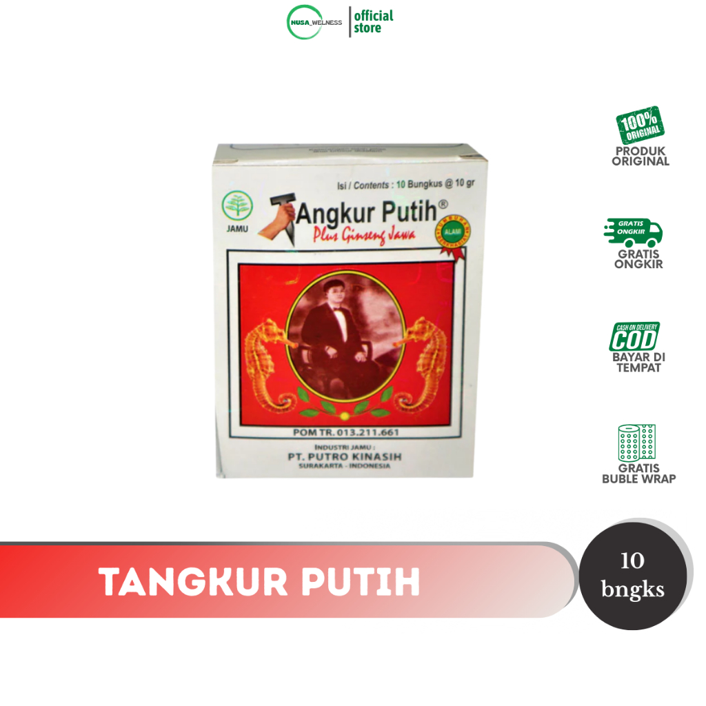 

(COD) JAMU TANGKUR PUTIH DAN GINGSENG JAWA – 1 BOX ISI 10 SACHET | jamu herbal pria | kuat tahan lama | stamina meningkat | original 100% | jamu tradisional aman & halal