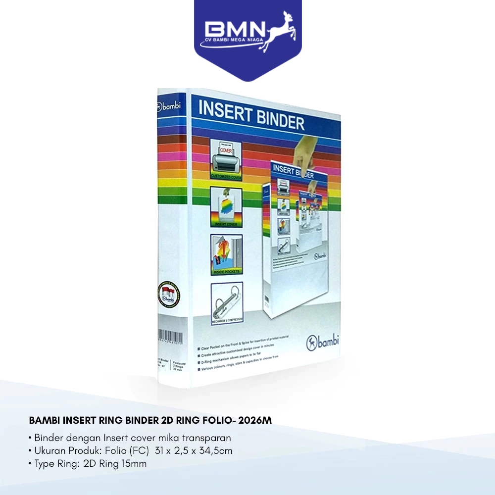 

Bambi Insert Binder Folio 2D Ring kode 2026M