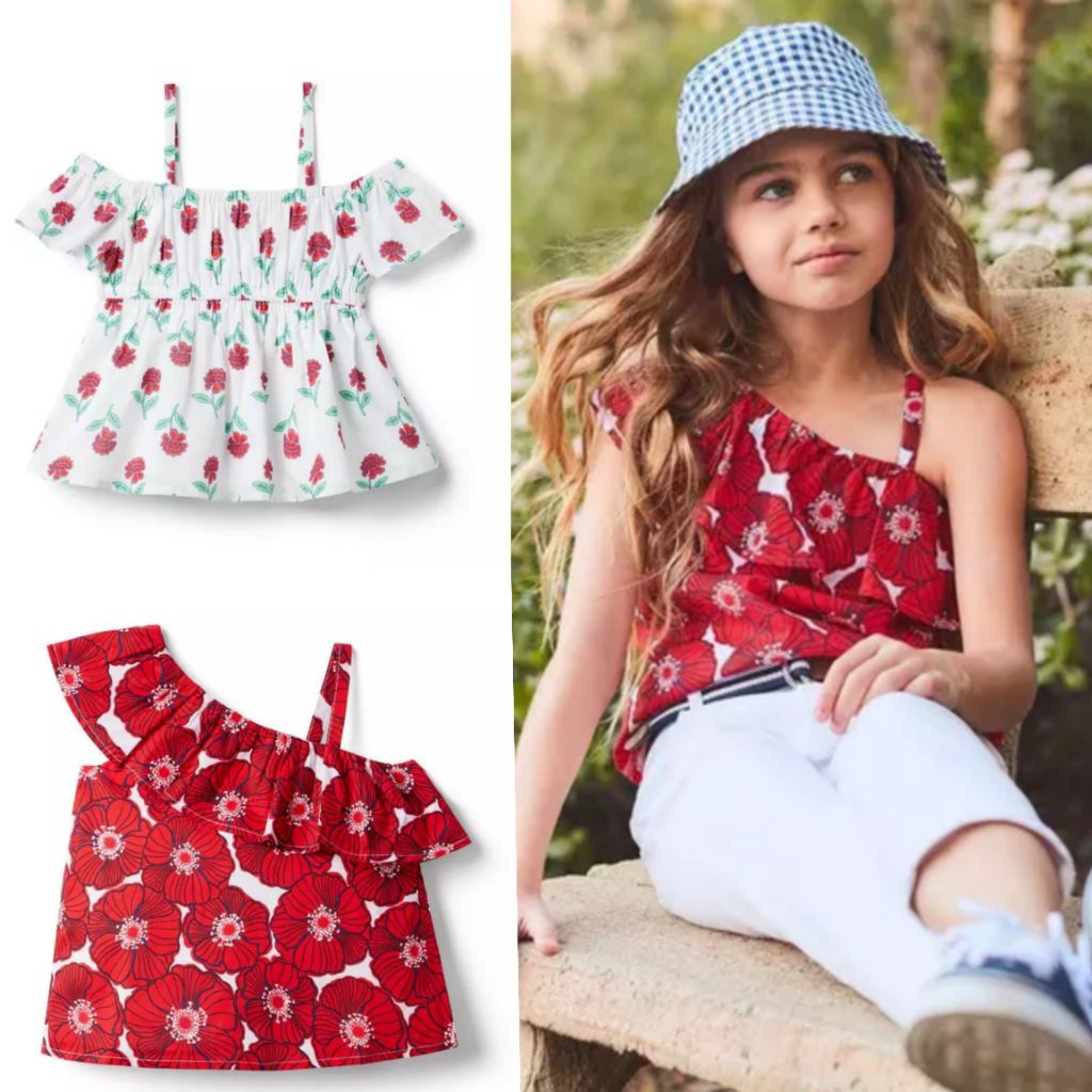 blouse anak perempuan janie and jack original