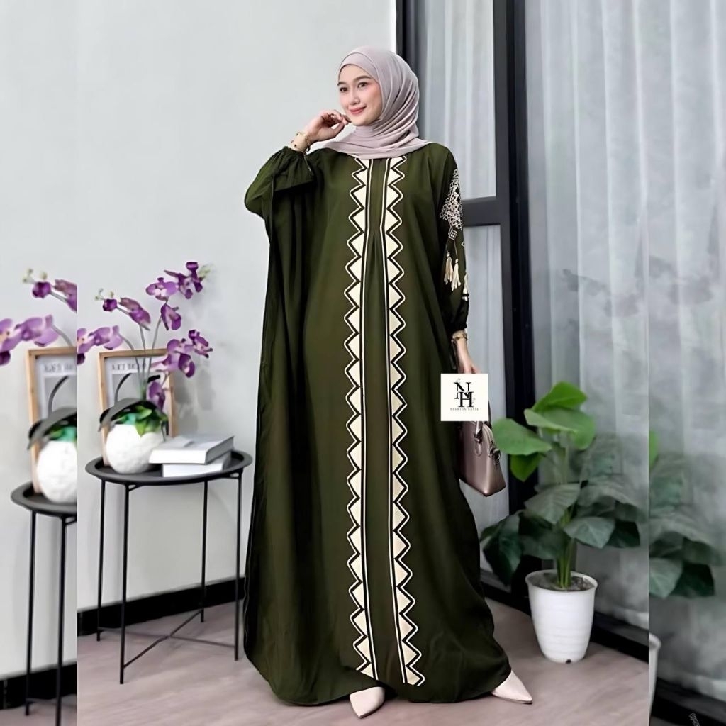 Kaftan Maimuna ,Batik pekalongan , gamis murah ,
