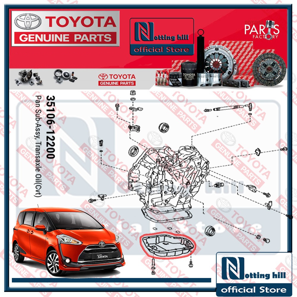 Bak Carter Oli CVT Toyota Sienta