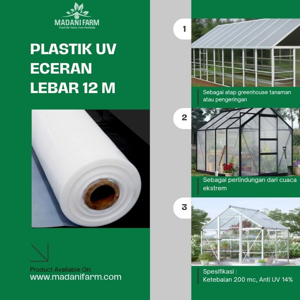 Plastik UV Ultra Violet Eceran Lebar 12 Meter