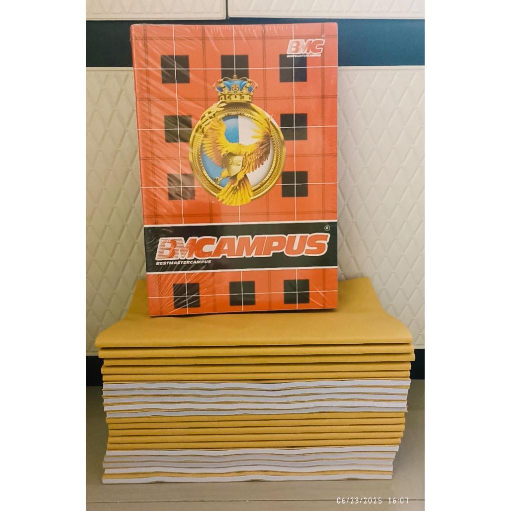 

Buku tulis BMCampus, 1 pak isi 10 buku, @50 lembar, ukuran besar sudah rapih di sampul