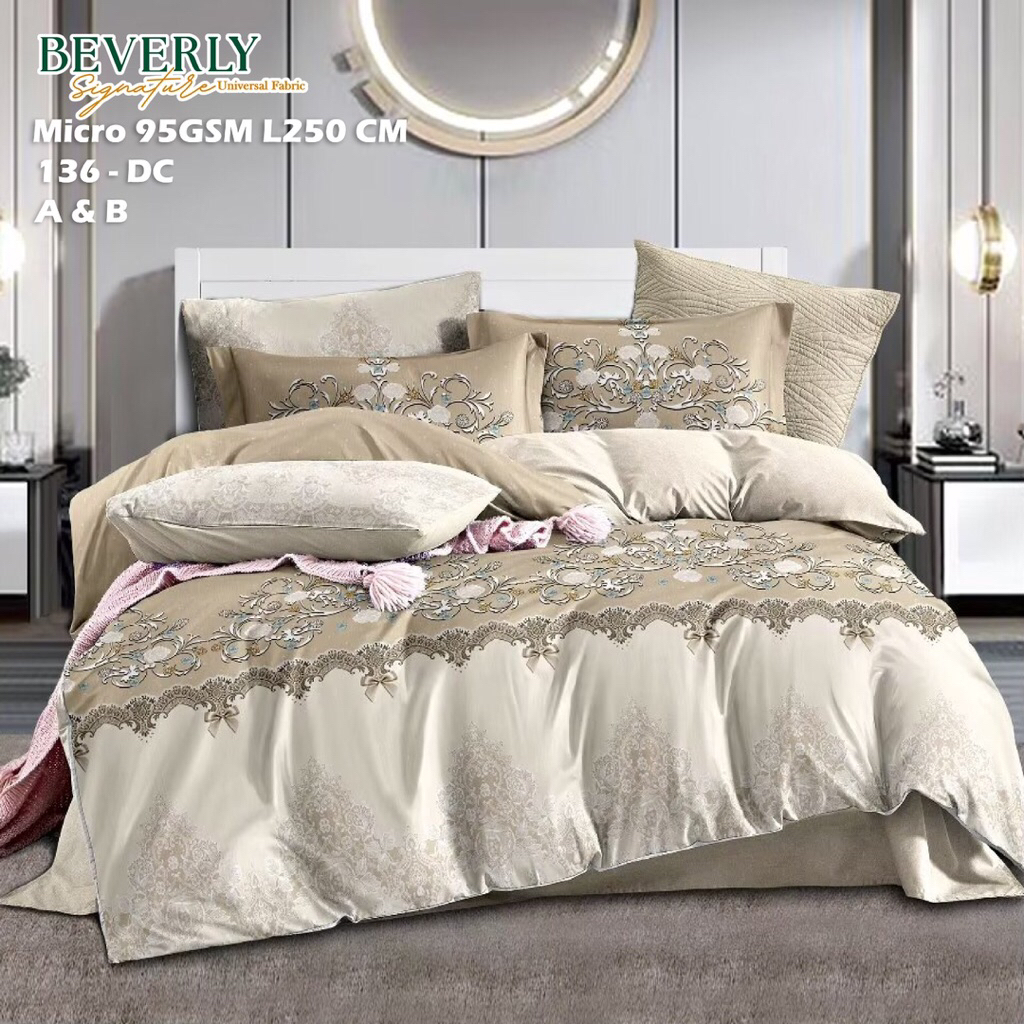Sprei tempahan bahan semi katun twill BEVERLY