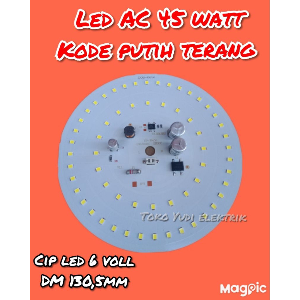 led AC 45 watt kode putih terang