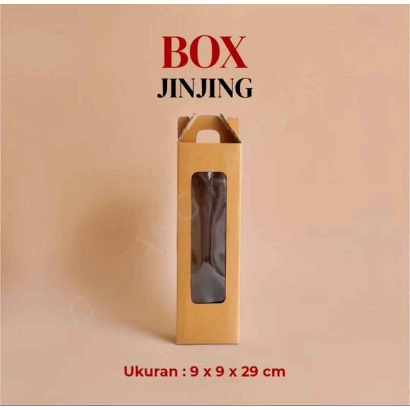 

6pcs Kardus Die Cut Tenteng Botol UK 9X9X29CM / Box Botol