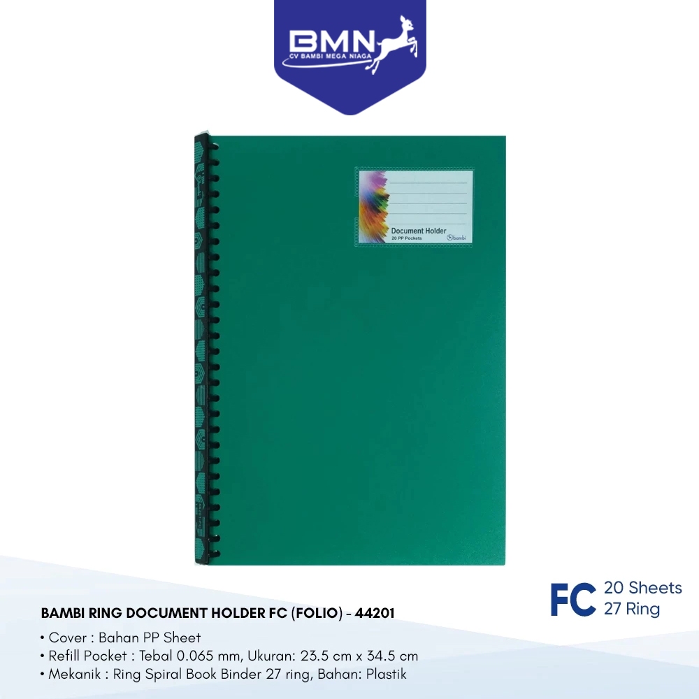 

BAMBI Map Document Folio / Tempat Dokumen Ukuran Folio / Document Holder kode 44201