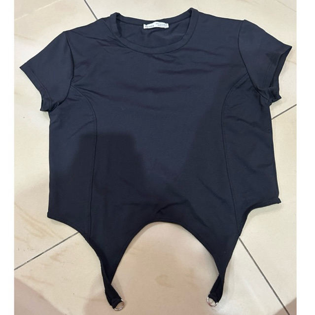 Bershka Orignal Black Crop Top/Preloved/Like New/Orignal
