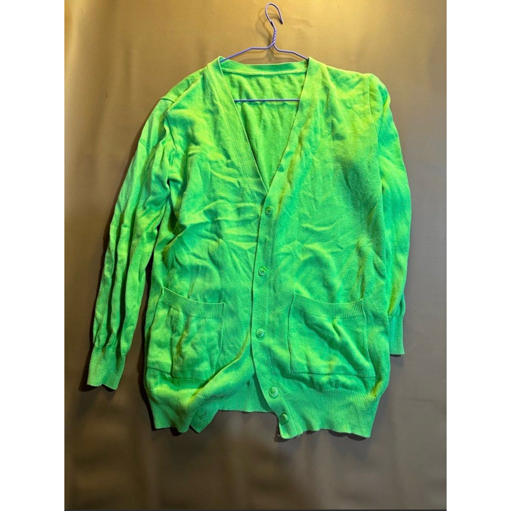 cardigan hijau