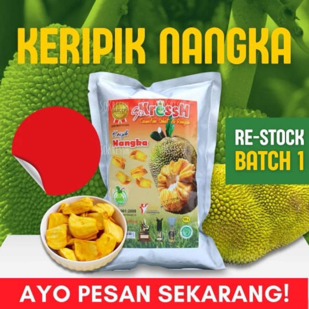 

PREORDER Keripik Buah Nangka So Kressh 100gr