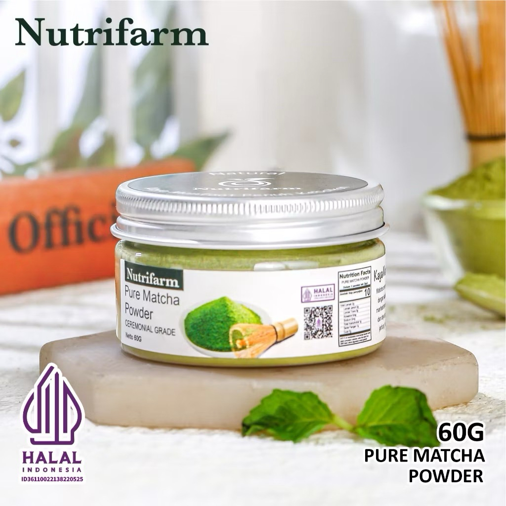 

Pure Matcha 60gr 100% - Matcha POWDER TANPA CAMPURAN - MATCHA CEREMONIAL GRADE - BUBUK MATCHA MURNI ORGINAL JAPAN - NUTRIFARM