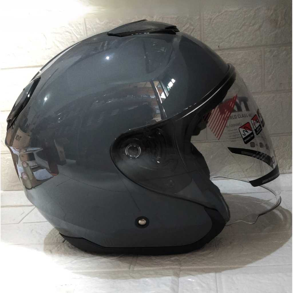 KYT Kyoto R Helm KYT Kyoto R Solid Gorilla Grey Gloss