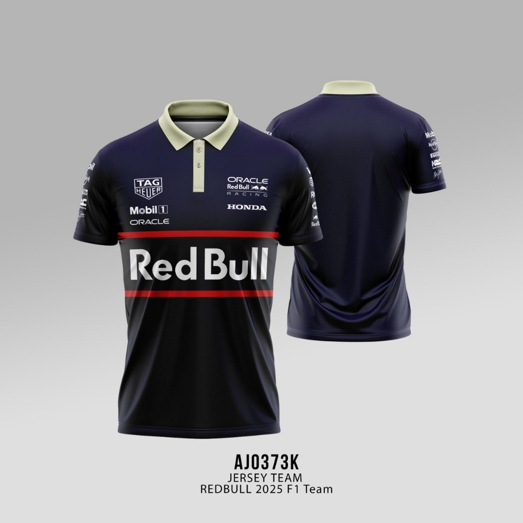 Kaos Jersey Polo F1 Team RedBull Red Bull 2025