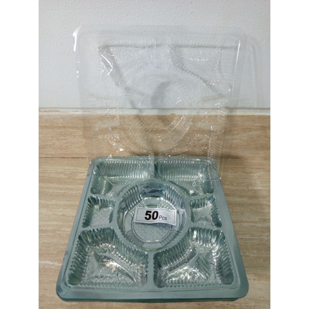 Mika Makan Sekat 6 ukuran 20 x 20| Mika Nasi Kotak