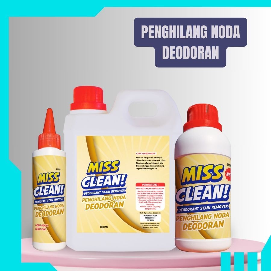 Cairan Penghilang Noda Deodoran Pembersih Noda Deodoran Pakaian Ampuh By Miss Clean