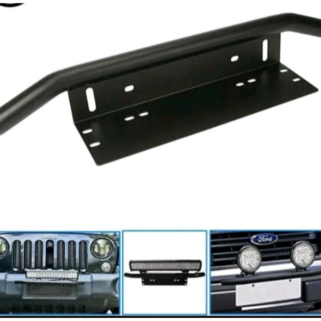 braket dudukan lampu sorot plat nomor mobil