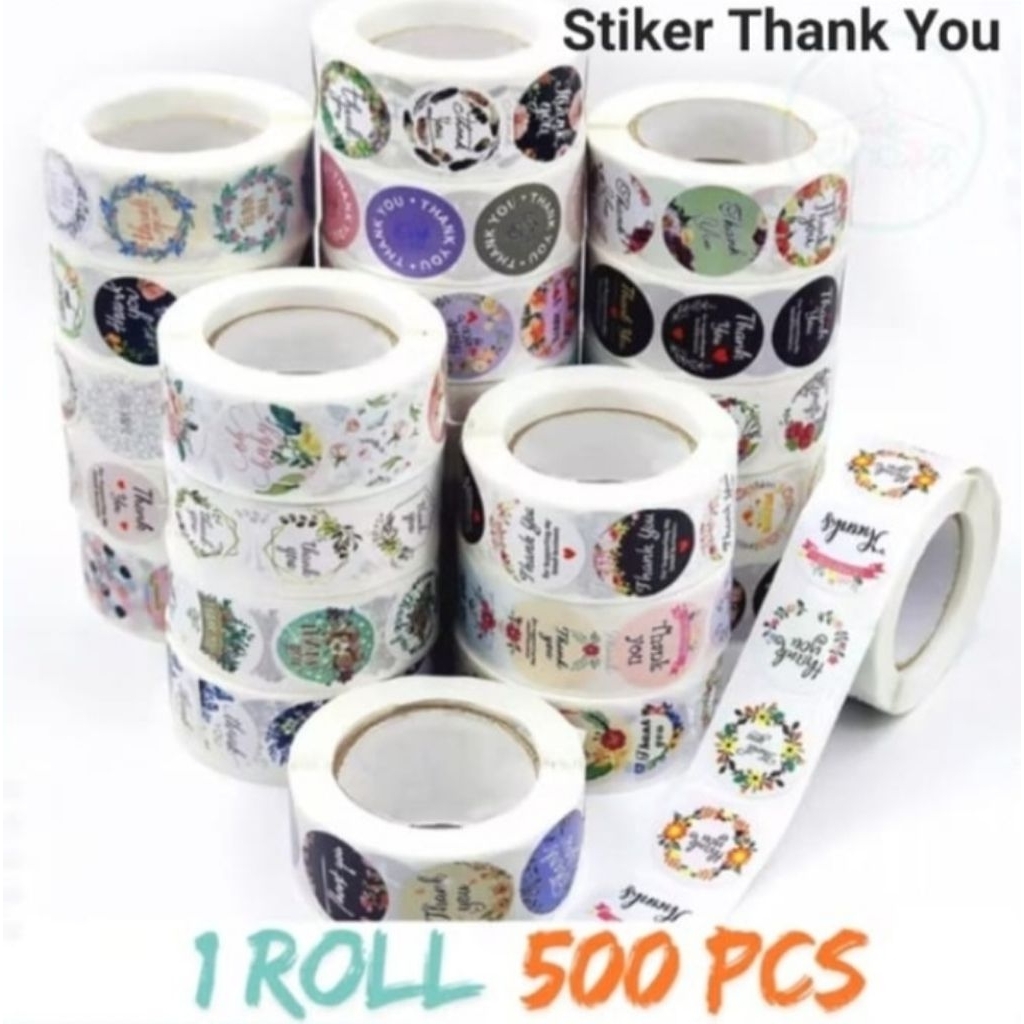 

Stiker Snack Thank You | Terimakasih Isi ± 500pcs