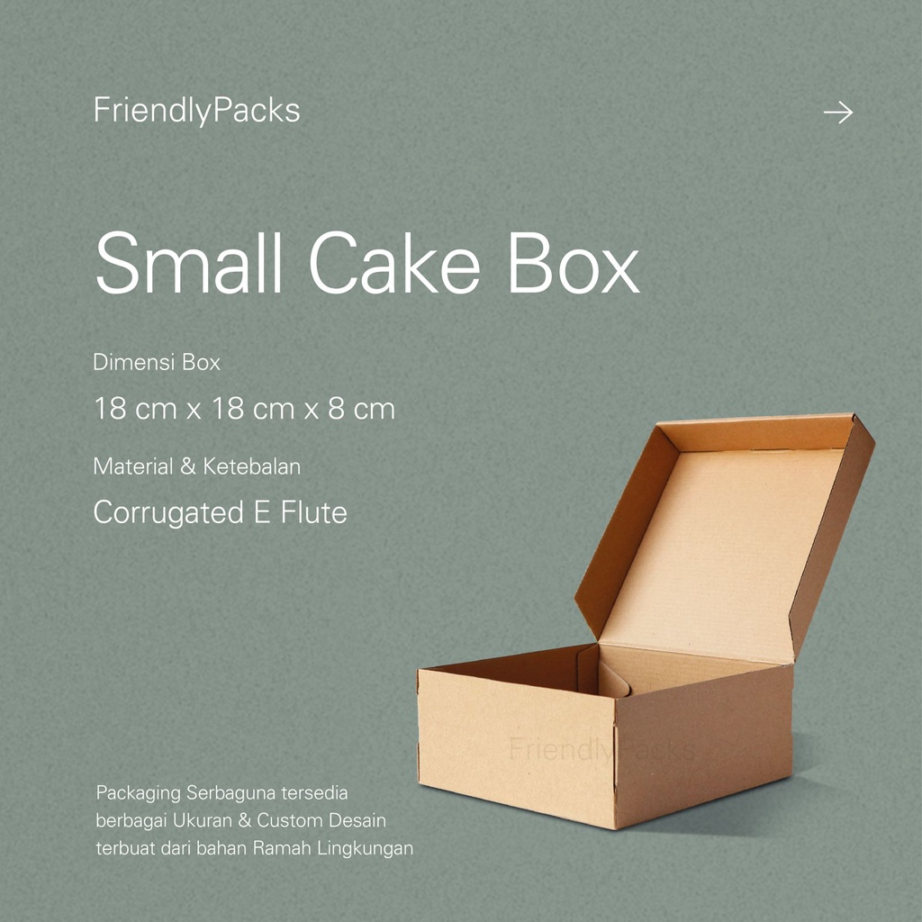 

Cake Box Packaging Corrugated / Kotak Kue / Dus Kue