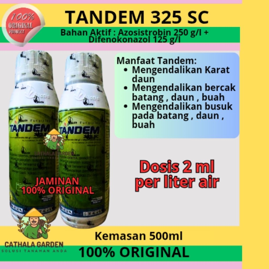 ❗️JAMINAN ASLI 100%❗️TANDEM 325 SC KEMASAN 500 ML | FUNGISIDA PEMBASMI JAMUR TANAMAN UNTUK MENGENDAL