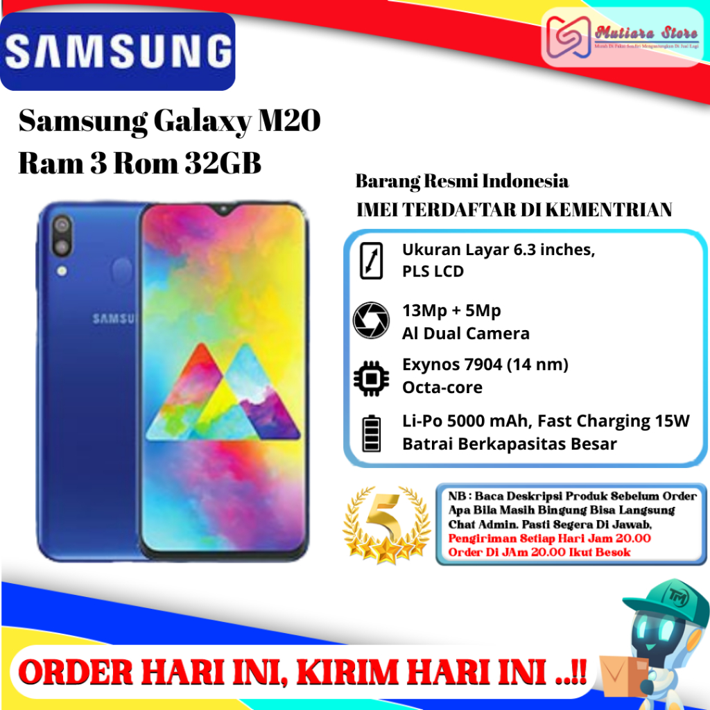 Samsung M20 Ram 3GB Rom 32GB