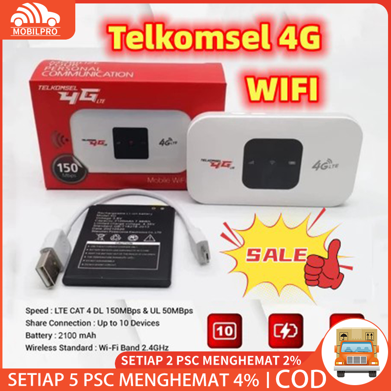 MODEM WIFI MIFI TELKOMSEL 4G 150MBPS PORTABLE
