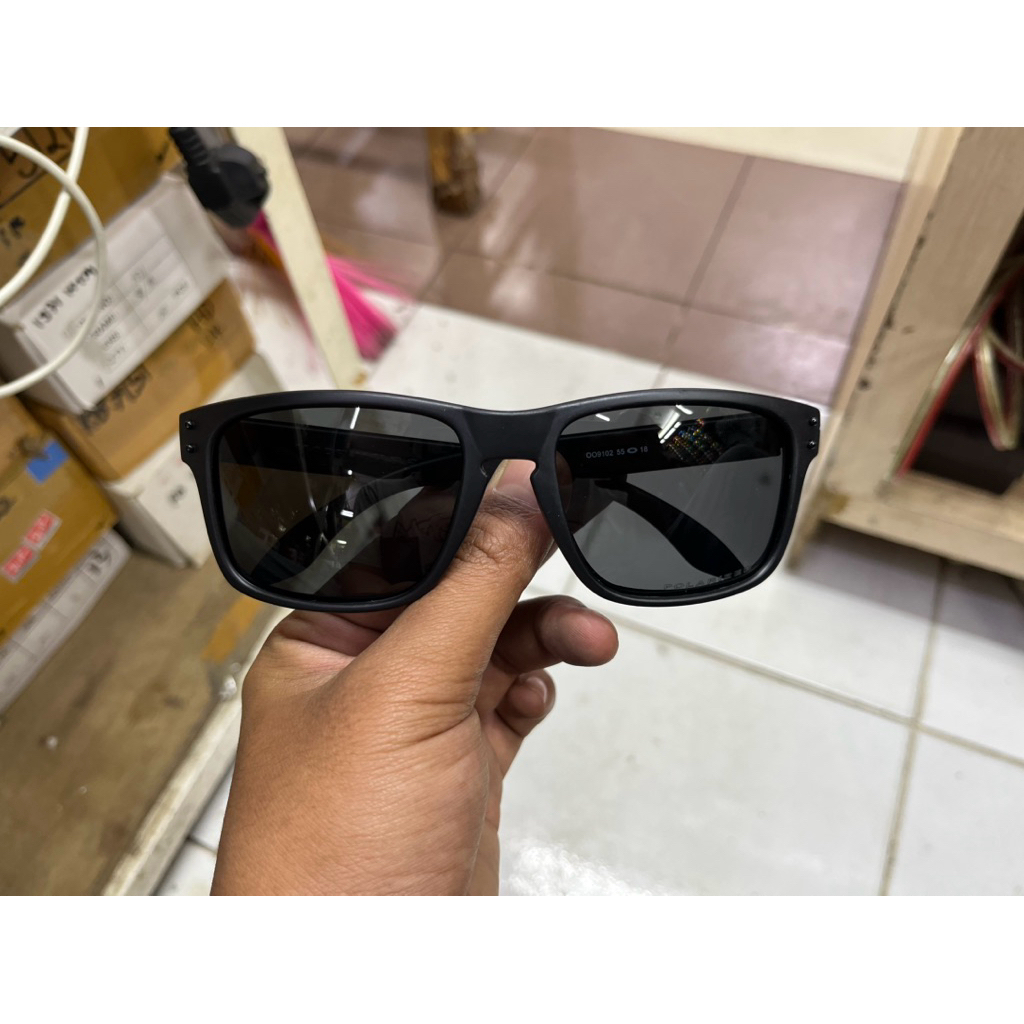 KACAMATA OAKLEY HOLBROOK HITAM FULL LENSA HITAM second ori
