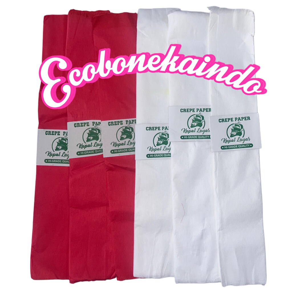 

Kertas Krep Lembaran / Kertas Krep Warna Ecobonekaindo