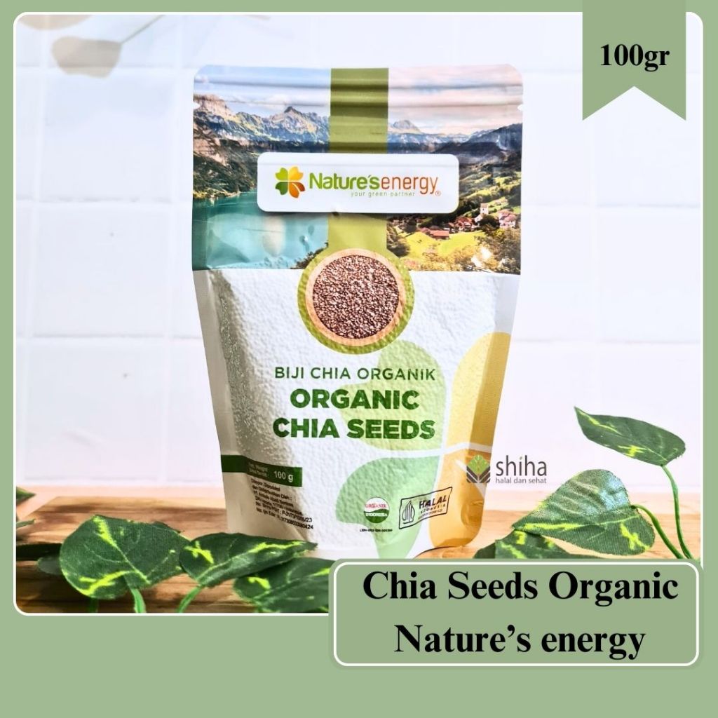 

Nature's Energy Organic Chia Seeds 100gr | Biji Chia Organik |Warungshia