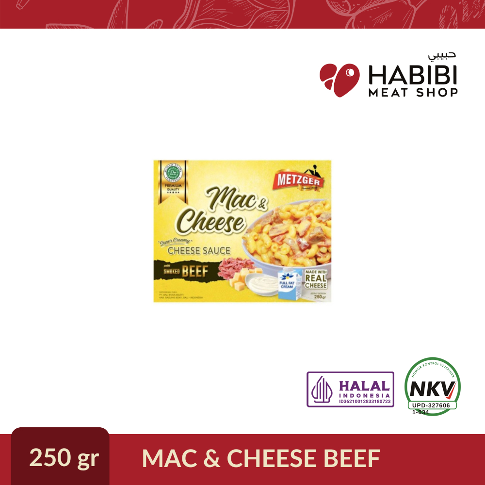 

MAC & CHEESE BEEF METZGER (250gr)