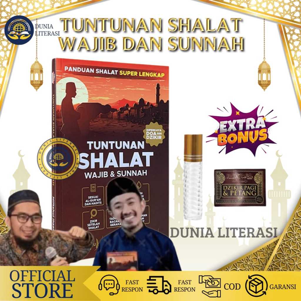 Original Buku Tuntunan Sholat Lengkap Adi Hidayat Wajib dan Sunah DIsertai Doa & Dzikir Sholat