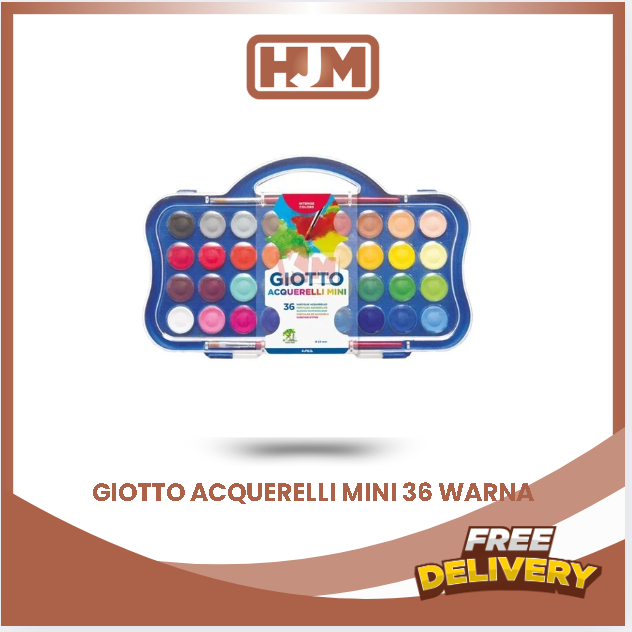 

Giotto Acquerelli MINI 36 Warna Water Color Cake / Cat Air 23mm 3527