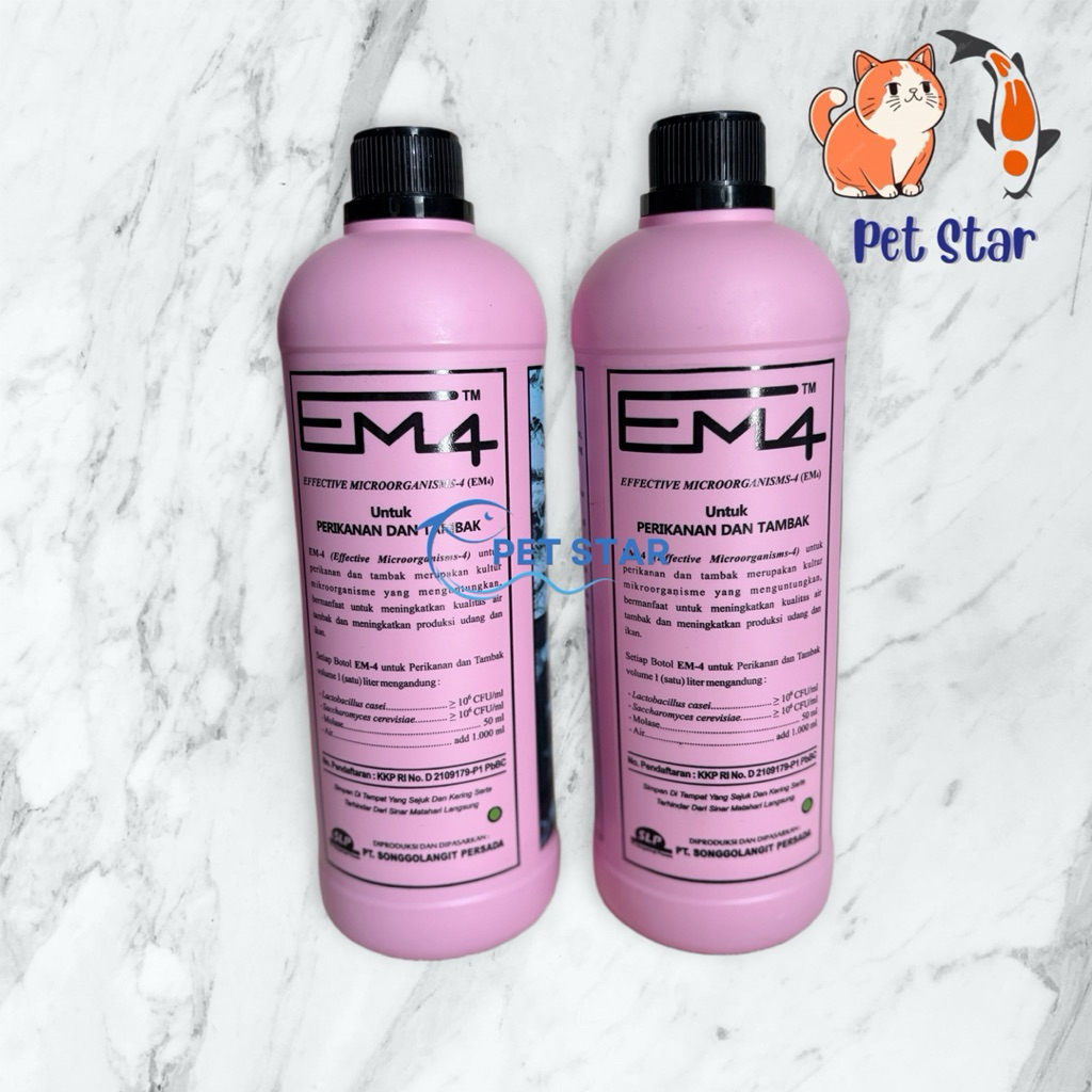 EM 4 Perikanan 1L Pupuk Probiotik Aquaponik Kolam Ikan / Em 4 Probiotik