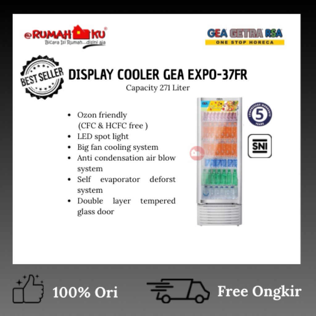 GEA SHOWCASE EXPO-37FR / GEA SHOWCASE 271 LITER / GEA SHOWCASE 5 RAK