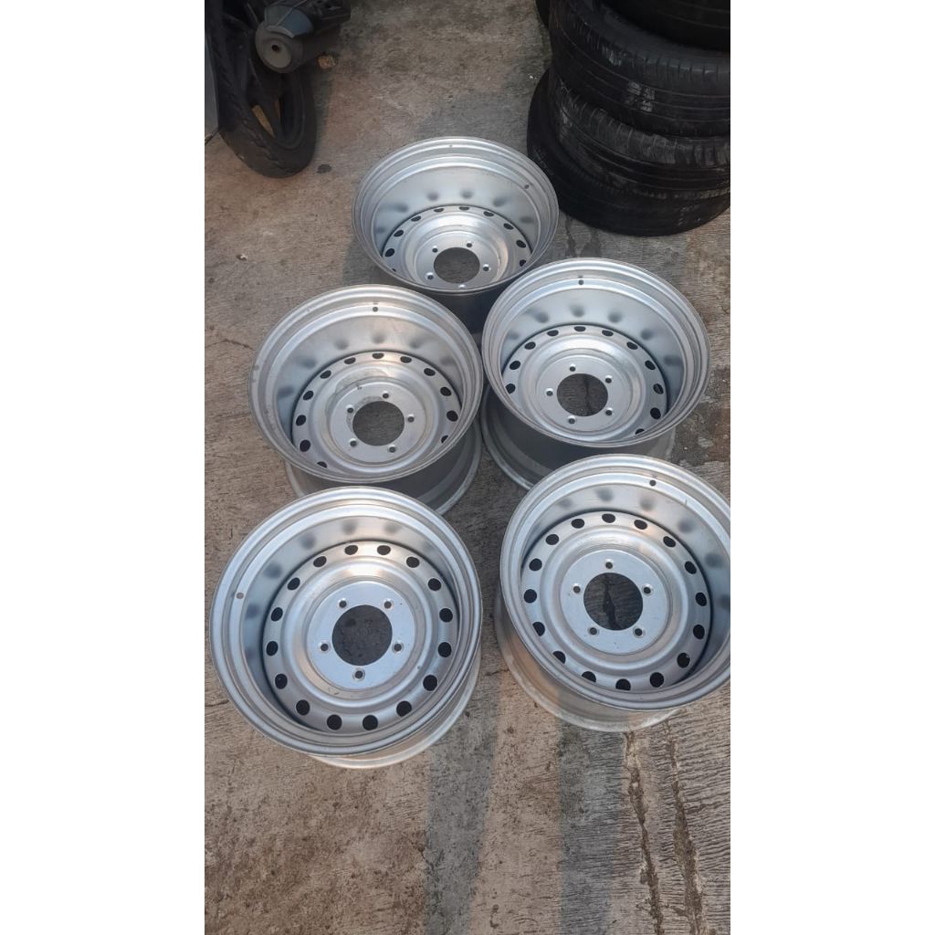 velg kaleng celong custom R16 lebar 10in pcd 5x139 katana,Escudo,Jimmy,Taft,dan lain-lain