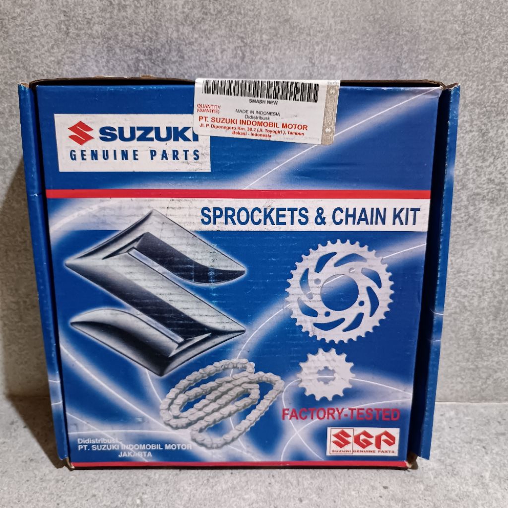 GEAR SET GIR PAKET RANTAI RODA FULLSET (SUZUKI) MOTOR SMASH NEW