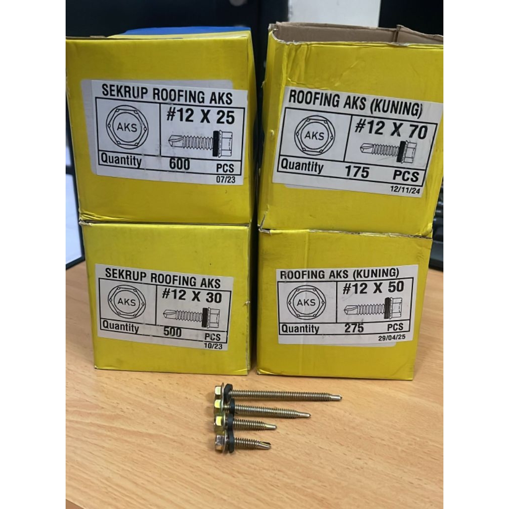 Baut Roofing Baja Ringan - 1 box | Baut baja ringan AKS per box 3cm/5cm/7cm