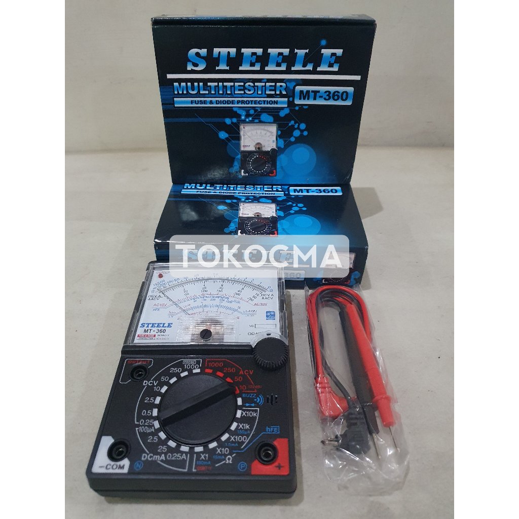 Multitester Analog / Avometer Analog / Multimeter MT360 Steel